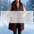 thumbnail image 3 of Hueook Puffer Vest for Women Hooded Sleeveless Zip Up Long Length Casual Winter Vest Coat with Pockets Brown XL, 3 of 9