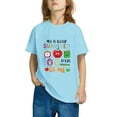 thumbnail image 4 of Fiudx Camiseta para Niños, Suave Mezcla de Poliéster y Elastano, Cuello Redondo, Manga Corta, Cómoda, Uso Diario Informal, Niño/Niña, Estilo Lavado a Mano., 4 of 6