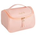 thumbnail image 1 of Bolso de maquillaje, bolsas de cosméticos, organizador de viaje grande y profundo Afortunado Sencillez, 1 of 5