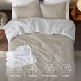 thumbnail image 4 of Juego de edredón Bedsure California King reversible negro, 3 piezas, 4 of 5
