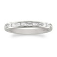 thumbnail image 1 of Platinum Baguette Diamond Bridal Wedding Band Ring (0.50 cttw, I-J, SI1-SI2), 1 of 3