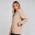 thumbnail image 5 of Hoodies for Women Casual Button Long Sleeve Hooded Sweatshirt Pullover Tops for Fall Winter 2026, 370, 5 of 5