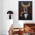 thumbnail image 5 of Hudo Toy Fox Terrier Painting Gentleman Style on Canvas, Toy Fox Terrier Vintage Costume Style Animals Posters For Home Decorations, Living Room, Bathroom Decor, 5 of 5
