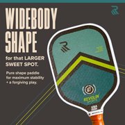 Pickleball Paddle | REVO Control Pickleball Paddle | 16mm Pickle Ball Paddle Made from Sustainable Materials, USA Pickleball Approved Paddle, Pickleball Paddle Spin & Control
