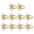 thumbnail image 4 of 10 Uds. Servilleteros Macarena Hebilla para Servilletas Decoración Mesa de Comedor Oro, 4 of 8