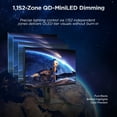 thumbnail image 3 of KOORUI 27" 4K QD-Mini LED Gaming Monitor - Dual-Mode (UHD 160Hz or FHD 320Hz), 1ms, 99% Adobe RGB, HDR1400, 90W USB-C, HDMI 2.1/DP1.4, VESA, Tilt Height Swivel Vertical Adjustment, Black, S2741LM, 3 of 10