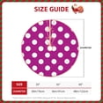 thumbnail image 2 of Sikiie Purlpe And White Polka Dot Christmas Tree Skirt, Christmas Tree Decorations, Christmas Decor, Tree Mat Decoration(30-48IN)-36", 2 of 6