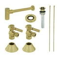 thumbnail image 5 of Kingston Brass CC43102DLVKB30 Modern Plumbing Sink Trim Kit with Bottle Trap and Drain, Polished Brass, 5 of 6