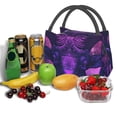 thumbnail image 3 of Easygdp Purple Starry Sky Antelope Bolsa de Almuerzo Insulada Reutilizable, Bolsa de Mano y Bandolera para Oficina, Trabajo, Viajes, 3 of 6