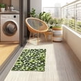 thumbnail image 4 of Yayeee Doormat for Inside 20"x32" Absorbent Low-Profile Washable Non-Slip Rubber Backed Entryway Rug, Green Floral Leopard Pattern, 4 of 8