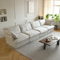 thumbnail image 4 of Sdorens Modular Sectional Sofa,Modern Linen Fabric Couch Free Combination Sofa,4-Seat Sofa for Living Room,Beige, 4 of 14