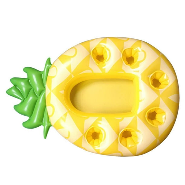 Soporte inflable flotante para bebidas, barra inflable para servir, portavasos y latas Piña