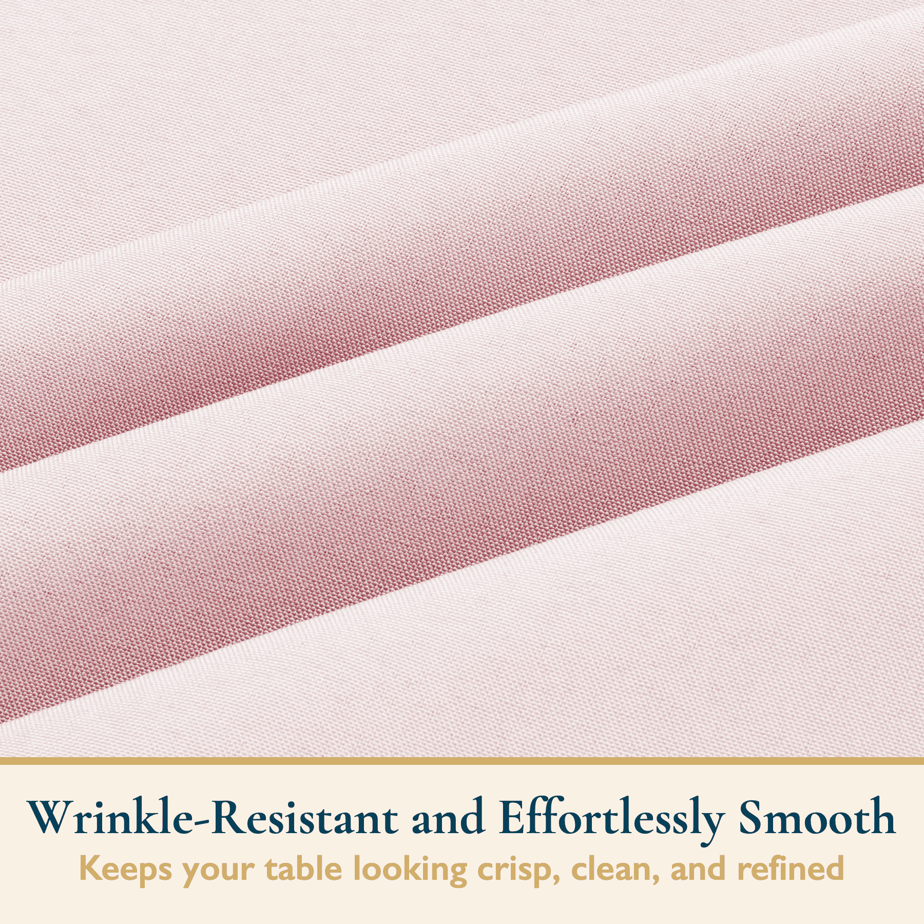 ComfiTime Tablecloth – 70 x 120 Durable Polyester Fabric Table Cover Cloth for 8-9 ft Rectangle Table, Spill/Stain-Resistant, Reusable/Washable, Indoor/Outdoor Dining/Party/Wedding/Banquet, Pink