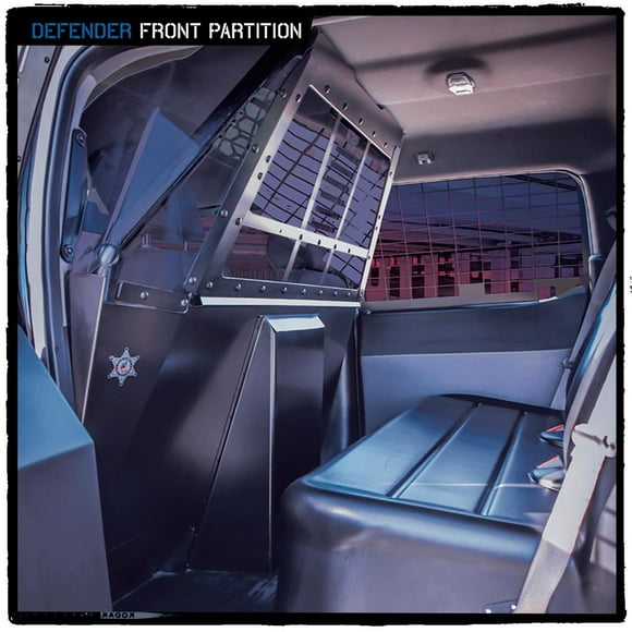 Convient 2020-2023 Ford Intercepteur de Police Utilitaire Westin Public Safety Siège Arrière Partition 35-20045 Défenseur; Ajustement Direct derrière la Rangée avant; Fenêtre Coulissante en Polycarbonate Résistant aux Rayures Anti-Reflets