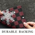 thumbnail image 6 of Red and Black Checkered Christmas Snowflake Pattern Door Rugs,Washable Non Slip Door Mats Indoor,Decorative Door Mats,Entry Mat Indoor for Entrance,Bedroom,Kitchen,Bathroom,16"x24", 6 of 6