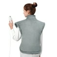 thumbnail image 1 of MaxKare Large Heating Pad with 4 Heat Settings & Auto Shut-off for Full Body Stress Relief, 24"x33"- Gray, 1 of 10