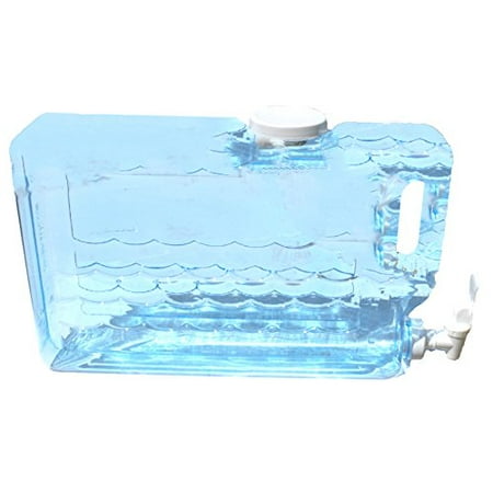 Slimline Beverage - Slimline Beverage Container in Clear BPA Free by Arrow Plastic - 1.25 Gallon