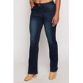 thumbnail image 2 of Womens WAX Acid Wash High Waisted Boot Cut Jeans, 2 of 3