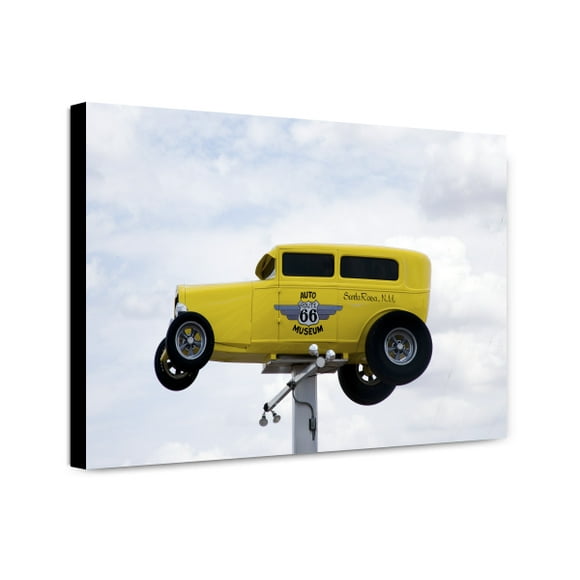 Canvas Print: Car Sign For The Auto Route 66 Museum, Santa Rosa, New Mexico, 2006