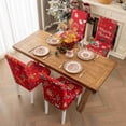 thumbnail image 4 of Funda Para Silla Navideña Nueva Funda Decorativa Para Silla De Comedor Decoración Festiva Funda Elástica Para Respaldo De Silla Mantel Navideño Funda Para Silla, 4 of 7