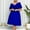 *Blue, variant on plus size summer dresses European And American Women's V Neck Off The Shoulder Straps Big Dress Banquet Dress plus size dresses for curvy women Black+3XL