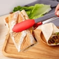 thumbnail image 4 of Pinzas de cocina básicas de silicona para cocinar – Pinzas de acero inoxidable para cocinar con puntas de silicona – Pinzas de silicona antiadherentes y aptas para parrilla, resistentes al calor, 13.5 pulgadas brillar Electrónica, 4 of 5