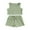 Bean Green, variant on Wassery Toddler Girl Summer 2 Piece Outfits 6M 12M 18M 24M 3T 4T Infant Baby Clothes Sleeveless Rib Knit Tank Tops Elastic Waist Shorts Set