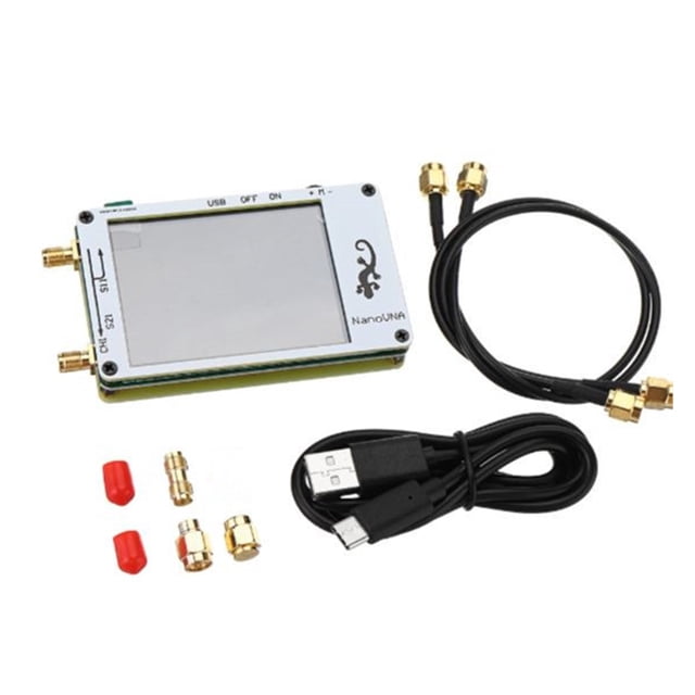Analyseur de Réseau Vectoriel avec Écran LCD de 2,8 Pouces VNA HF VHF UHF UV Analyseur de Réseau Vector Analyseur d'Antenne + Batterie, Fonctions Multiples