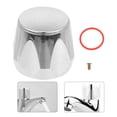 thumbnail image 1 of OULII Faucet Knob Handle Replacement for Home Use Red ABS 5PCS Easy Install Universal Fit for Kitchen and Bathroom Faucets Hot Cold Handle Wheel, 1 of 8