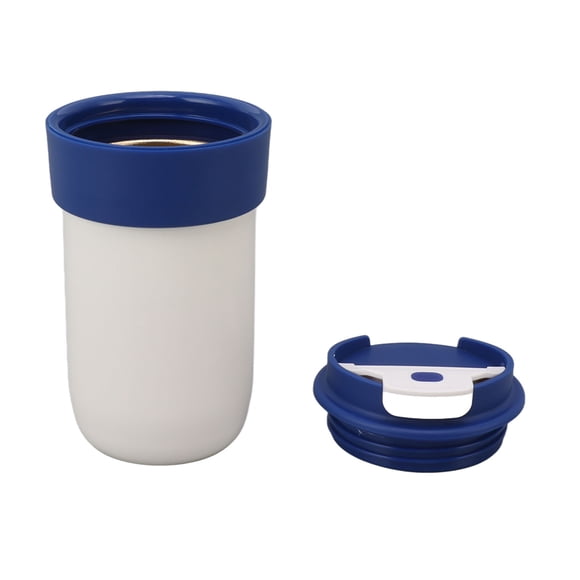 Taza de café de 350 ml, portátil, a prueba de fugas, de aleación de aluminio, antideslizante, para exteriores, portátil, aislada