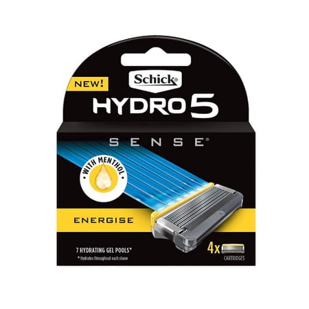 Schick Hydro5 Sense Energize Refill Blade Cartridges, 4 count