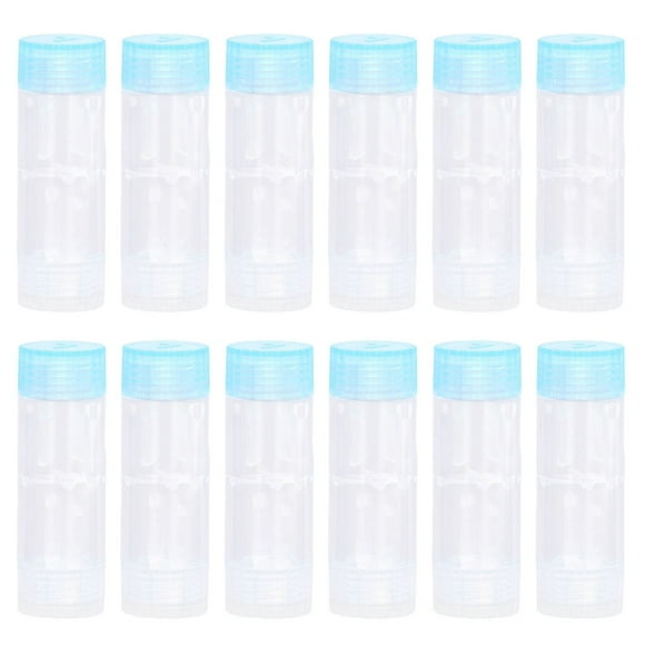 Estuche para lentes de contacto de ABS transparente y portátil, 12 unidades, para adolescentes, viajes, uso diario al aire libre.