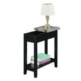 thumbnail image 3 of Convenience Concepts American Heritage Flip Top End Table with Shelf, Faux Birch/Black, 3 of 6