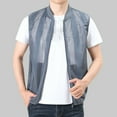 thumbnail image 5 of Leesechin Mens Mesh Lightweight Travel Vest Summer Utility Safari Vest Sleeveless Jackets for Travel Hiking Fishing, 5 of 8