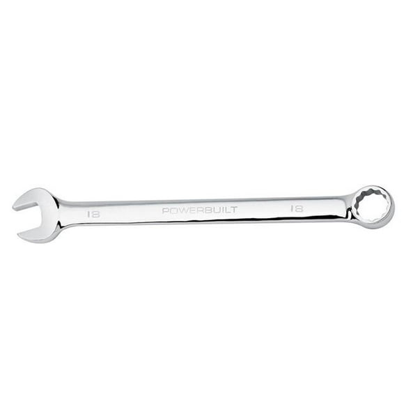 Powerbuilt- 18mm Long Handle Extra Reach Metric Combination Wrench - 640453
