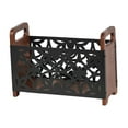 thumbnail image 3 of Tnarru Wood Magazine Rack Farmhouse Rustic Mail Organizer for Mails Books Envelopes Flower, 3 of 8