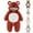 Red, variant on Kids Baby Boys Romper Toddler Bodysuit Cartoon Animals Cosplay Cute Bear Jumpsuit Winter Autumn Flannel Fleece Zipper Romper White 3-9 Months