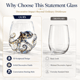 thumbnail image 4 of 3D Ocean Animal Glassware, Sculpted Marine Animal Wine Cup, Octopus Seahorse Crab Turtle Whale Shark Glass for Coastal Decor and Home Bar, 4 of 7
