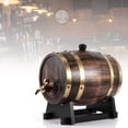 thumbnail image 3 of Aluminum Wine Barrel, Delicate In Texture Wood Wine Barrel Wine Keg, Tea House Restaurant For Home Coffee Shop, 3 of 8