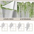 thumbnail image 5 of Sage Green Swag Curtains for Kitchen/Bedroom/Living Room, Summer Botanical Leaves Watercolor Scalloped Curtains 63 Inch Long, Rod Pocket Window Swag Topper Curtains Valances 2 Panels Set 36"x63", 5 of 8