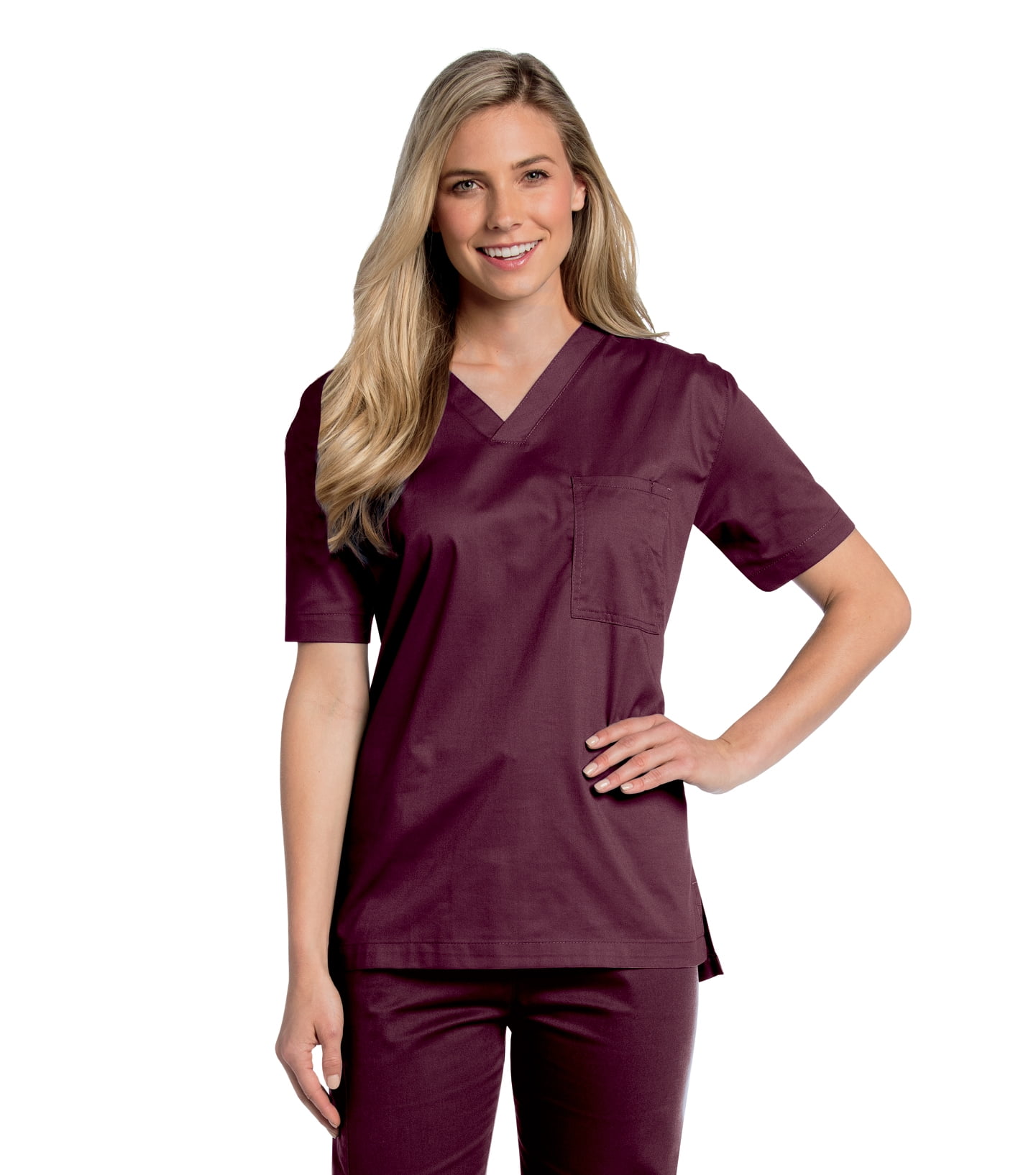 Landau Landau All Day Unisex Mechanical Stretch One Pocket VNeck