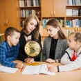 thumbnail image 4 of Costway Antique World Globe for Kids & Adults 5.5-Inch Desktop Rotating Globe for Home, 4 of 10
