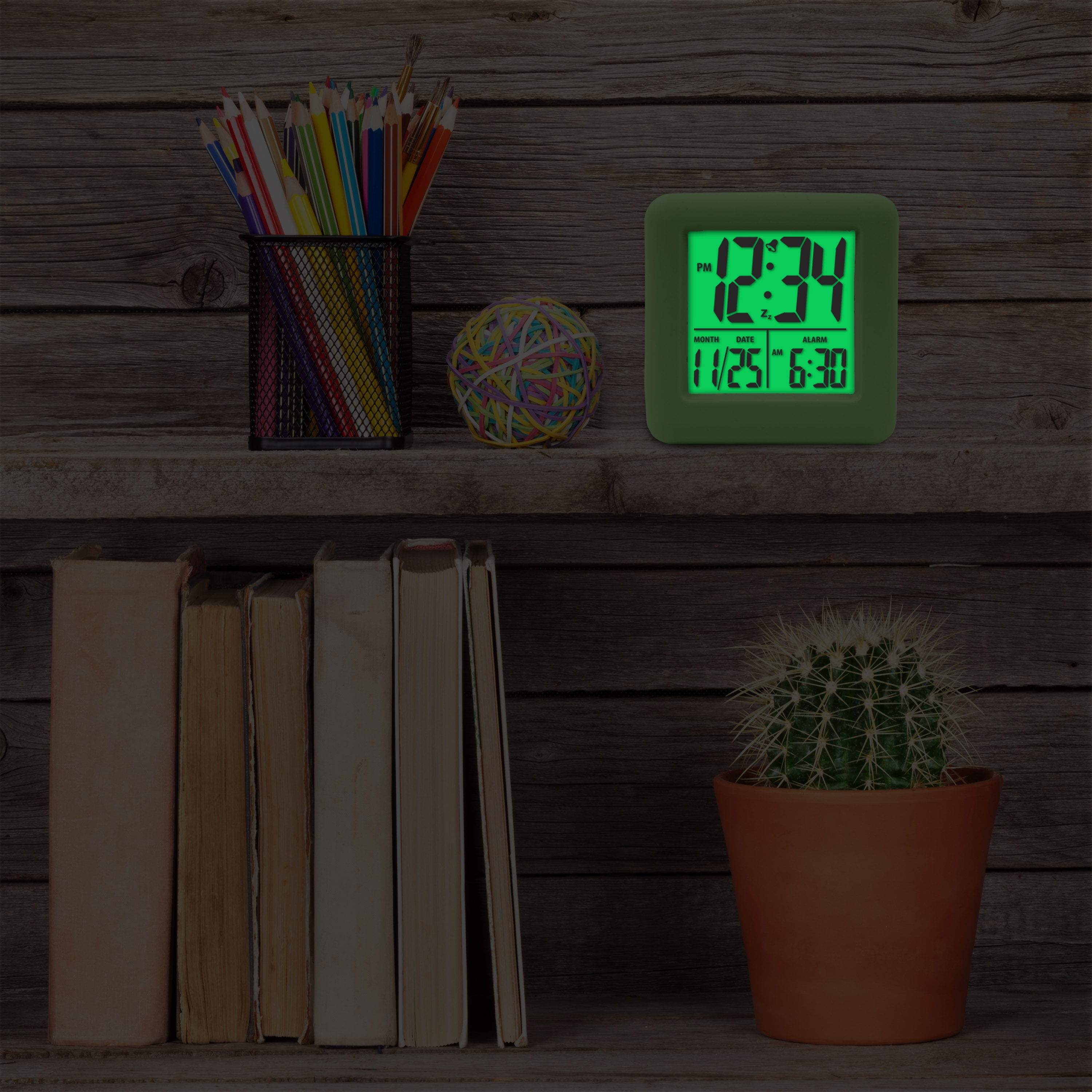 Equity Digital Cube Alarm Clock with On-Demand Backlight, 70911