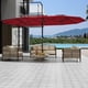 thumbnail image 2 of Garvee sombrilla rectangular para patio de 15 pies con base incluida y manivela, protección UV para mesa exterior, jardín, deck o alberca, 2 of 8