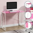 thumbnail image 4 of Convenience Concepts 29.50" Nova Folding Desk for All Ages, Pink/White, 4 of 8