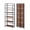 Black+Brown-5 Tier, variant on No-Assembly Bookcase,5-Tier Folding Bookshelf, Vintage Storage Shelves,Standing Racks Display Organizer for Home,Office
