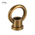 thumbnail image 3 of Uxcell 15kg Load 29x35mm M10 Thread Ring Shape Female Loop Eye Nut Gold Bronze 2 Pack, 3 of 5