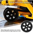 thumbnail image 4 of Trailer Jack Caster Wheel, 8 Inch Swirl Stand Wheel with Bolt Nut, Towed Vehicle Replacement Parts Accessories, Universal for RV Camper Motorcycle - 8", 4 of 6