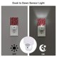 thumbnail image 3 of Balery Snowflakes On A Buffalo Plaid Christmas Luz Nocturna LED con Sensor Automático, Enchufe con Sensor Crepuscular, Luz Suave de 0.5W para Dormitorio, Pasillo, Baño-US, 3 of 7