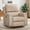 Beige-PU(Upgrade), variant on Ebello Power Recliner Chair, Soft PU Leather Power Recliners with Padded Backrest, Overstuffed Heavy Duty Reclining Sofa for Living Room Bedroom, Beige